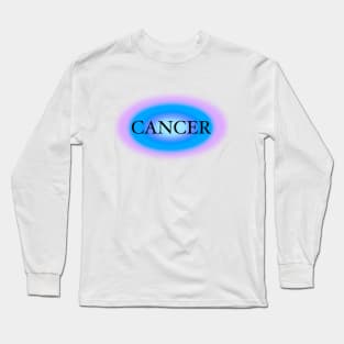 Glowing Aura Cancer Zodiac Sign Long Sleeve T-Shirt